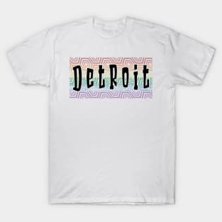 LGBTQ PATTERN AMERICA DETROIT T-Shirt